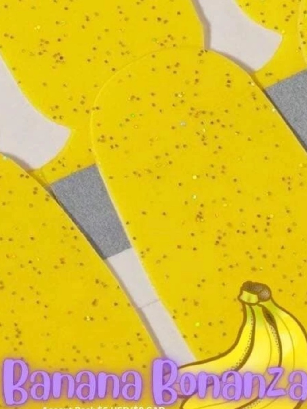 *Retired* Color Street: Banana Bonanza (Accent Pack) | Yellow Sheer Jelly Neon - Picture 10 of 12